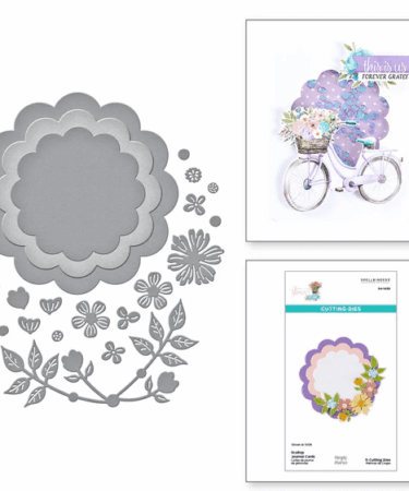 SPELLBINDERS - Scallop Journal Cards Etched Dies