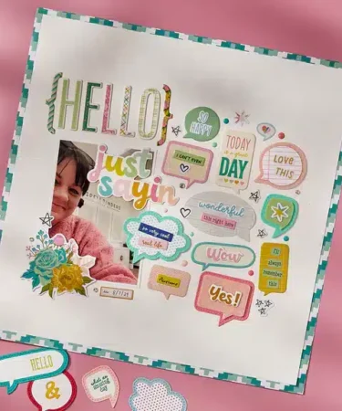 Alternative view of SPELLBINDERS - Just Sayin' 12" x 12" Printed Paper Pack