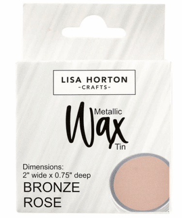 Lisa Horton Crafts Water Based Wax Tin - Bronze Rose #10412Cabb