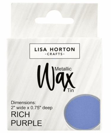 Lisa Horton Crafts Water Based Wax Tin - Rich Purple