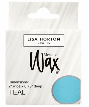 Lisa Horton Crafts Water Based Wax Tin - Teal #808ab