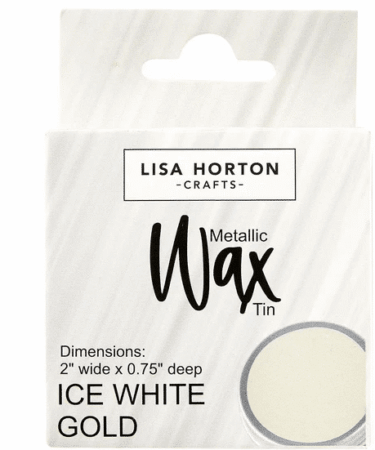 Lisa Horton Crafts Water Based Wax Tin - Ice White Gold #2