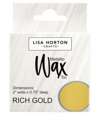 Lisa Horton Crafts Water Based Wax Tin - Rich Gold #871C