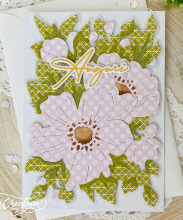 Alternative view of LA COPPIA CREATIVA -stencil-  Sfondo con fiori