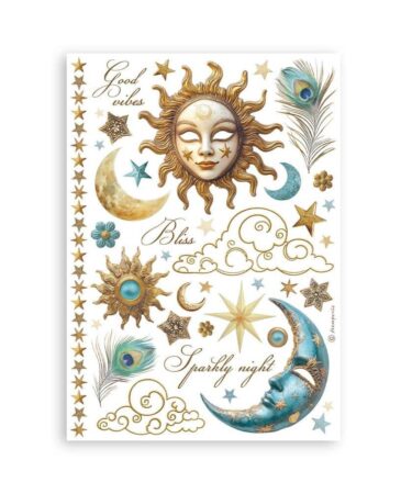 Alternative view of Stamperia  Collezione Masquerade A5 Washi Pad (8pcs)