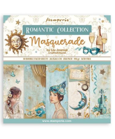 Stamperia  Collezione Masquerade 8x8 Inch Paper Pack