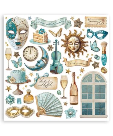 Alternative view of Stamperia - Collezione Masquerade 12x12 Inch Paper Pack