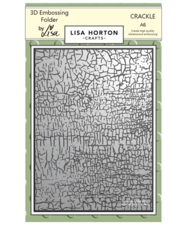 Lisa Horton Crafts Embossing Folder  - Crackle