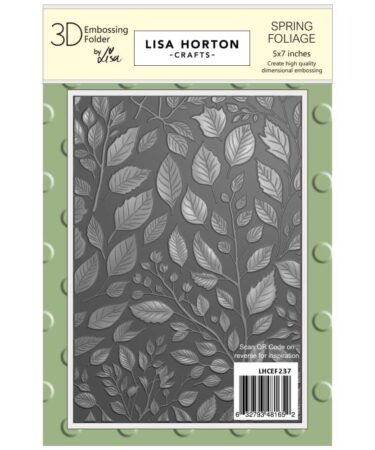 Lisa Horton Crafts Embossing Folder  -  5"X7" Spring Foliage