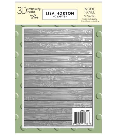 Lisa Horton Crafts Embossing Folder   5"X7" -Wood Panel