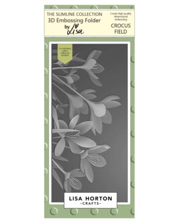 Lisa Horton Crafts Embossing Folder  + Fustella - Crocus Field