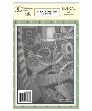 Lisa Horton Crafts Embossing Folder  - Musical