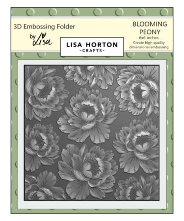 Lisa Horton Crafts Embossing Folder  - Blooming Peony