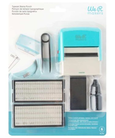 We R Memory Keepers - We R Typeset Stamp Punch Set