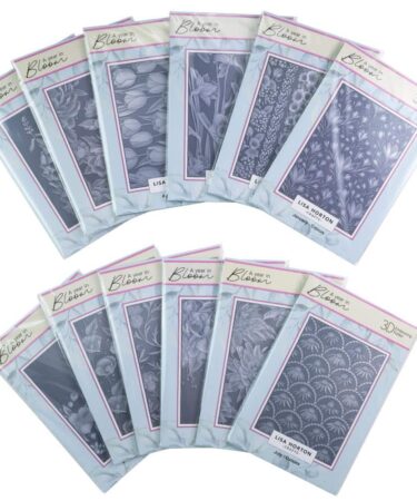 Lisa Horton Crafts Limited Edition Embossing Folders - A Year In Bloom - 2025