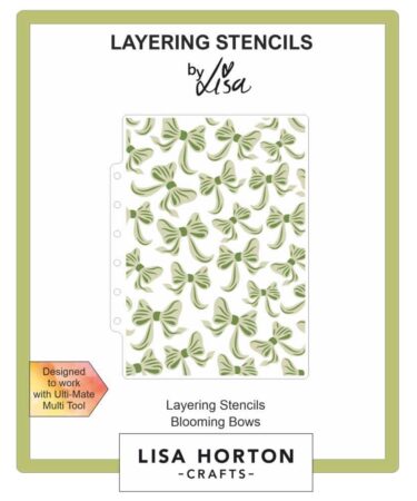 Lisa Horton Crafts Layering Stencils 5"X7" - Blooming Bows