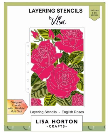 Lisa Horton Crafts Layering Stencils 5"X7" - English Roses - in arrivo prossimamente