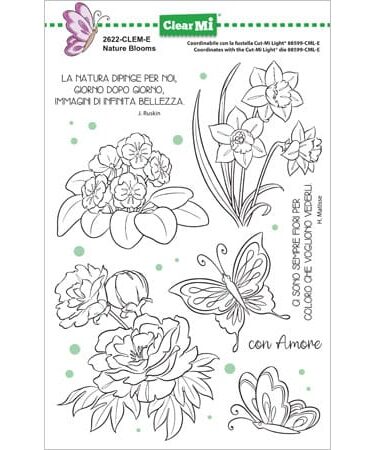 IMPRONTE D'AUTORE - Set di timbri - Nature Blooms