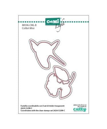 IMPRONTE D'AUTORE - Fustelle Colibrì mini (coordinate al timbro 2624-clem-c)
