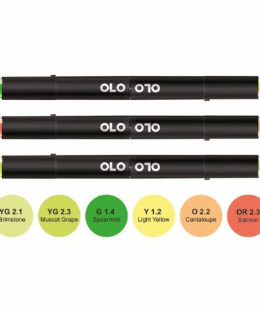 TOMMY ART - Corso OLO Beautiful Bouquet – KIT COMPLETO (6 colori OLO punta pennello + kit carta + pochette + corso online con Mybonnetbee)