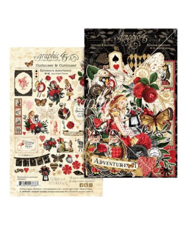 Graphic 45 Curiouser & Curiouser Ephemera Set
