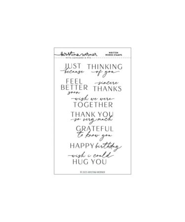 CONCORD & 9TH -KRISTINA WERNER -  Written Words Stamp Set (4 x 6)
