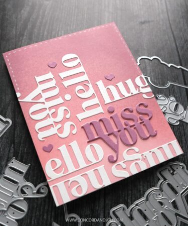 Alternative view of CONCORD & 9TH -KRISTINA WERNER -  Big Type Greetings Dies