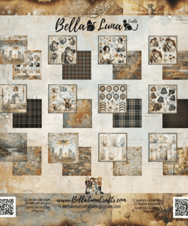 Alternative view of BELLALUNA SASSENACH RECORTABLES COLLECTION 8X8"