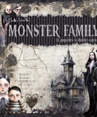 BELLALUNA MONSTER FAMILY COLLECTION 12X12"