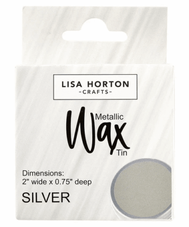 Lisa Horton Crafts Water Based Wax Tin -  Silver #877