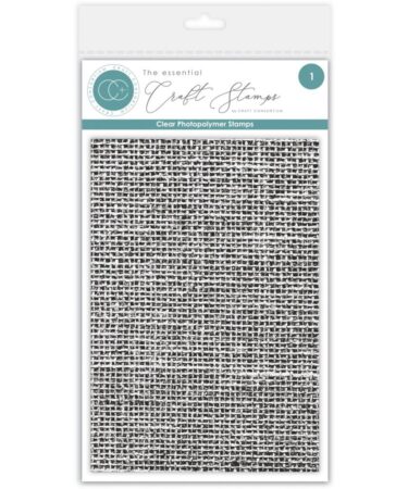 Craft Consortium Photopolymer Stamp Set-  Hessian Texture