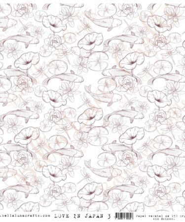 BELLALUNA - PAPEL VELLUM 12x12 COLECCION LOVE IN JAPAN 3