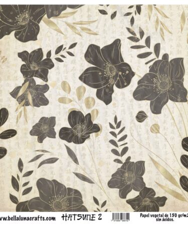 BELLALUNA - PAPEL VELLUM 12x12 COLECCION HATSUNE 2