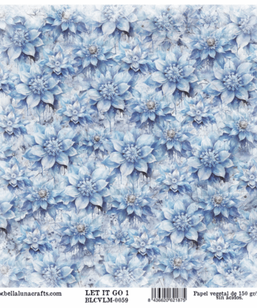 BELLALUNA - PAPEL VELLUM 12x12 COLECCION LET IT GO 1