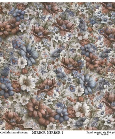 BELLALUNA - PAPEL VELLUM 12x12 COLECCION MIRROR MIRROR 2