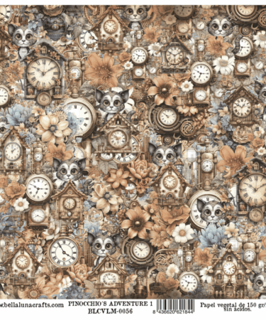BELLALUNA - PAPEL VELLUM 12x12 COLECCION PINOCCHIO´S ADVENTURE 1