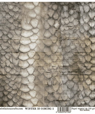 BELLALUNA - PAPEL VELLUM 12x12 COLECCION WINTER IS COMING 2