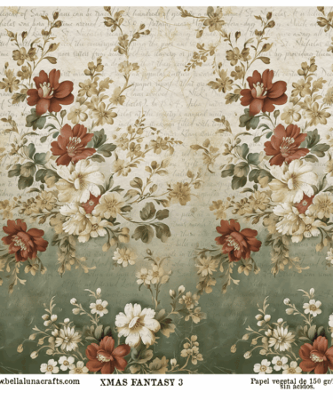 BELLALUNA - PAPEL VELLUM 12x12 COLECCION XMAS FANTASY 3