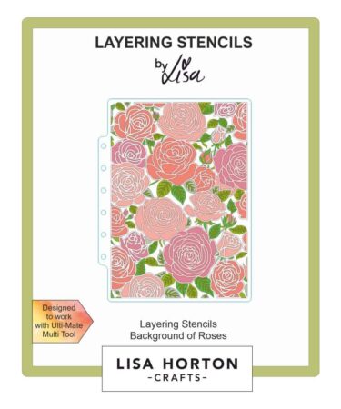 Lisa Horton Crafts Layering Stencils - Background Of Roses