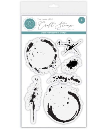 Craft Consortium Photopolymer Stamp Set - Ink & Coffee Stains