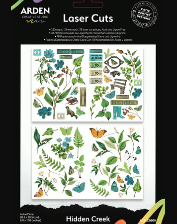Arden Creative Studio - Designs Katie Pertiet- Hidden Creek Laser Cuts (78pcs)