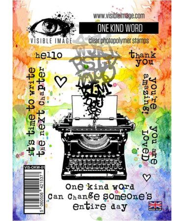Visible Image One Kind Word A6 Stamp Set