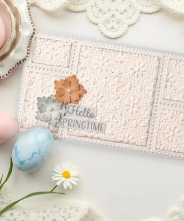 Alternative view of Nellie's Choice • 3D Embossing Folder Background Easter Tiles 6x6in