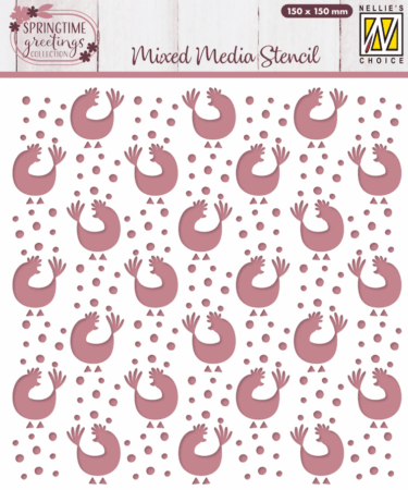 Nellie's Choice • Stencil Chickens 6x6in
