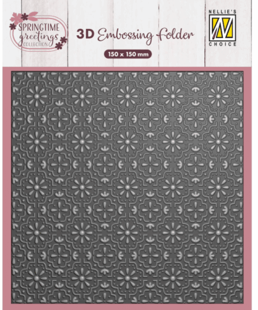 Nellie's Choice • 3D Embossing Folder Background Easter Tiles 6x6in