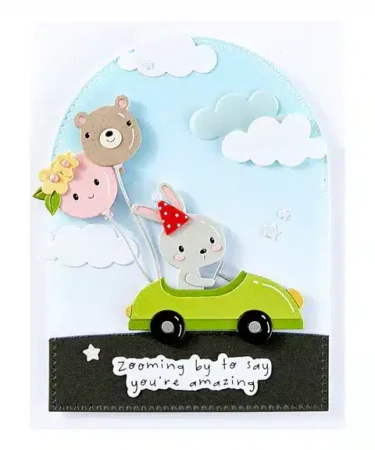 Alternative view of SPELLBINDERS - Little Smiles Sentiments BetterPress Plate & Die Set