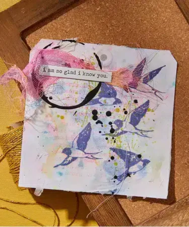 Alternative view of SPELLBINDERS - Collaged Birds BetterPress Plates & Die Set