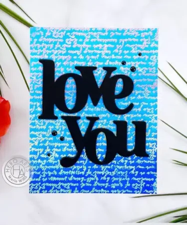 Alternative view of Hero Arts Script Bold Prints Cling Rubber Stamp