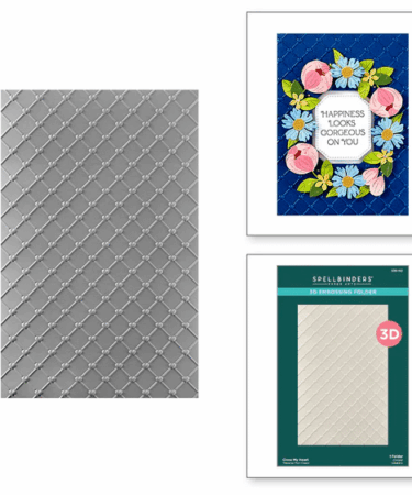 SPELLBINDERS - Cross My Heart 3D Embossing Folder