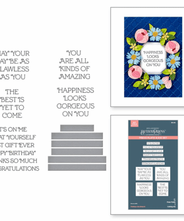 SPELLBINDERS - Flawless Sentiments Press Plate & Die